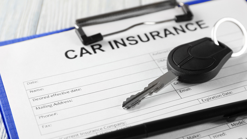 Car Insurance Papers and Car Keys